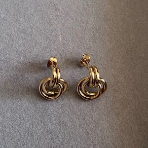 Elegant Gold Knot Earrings